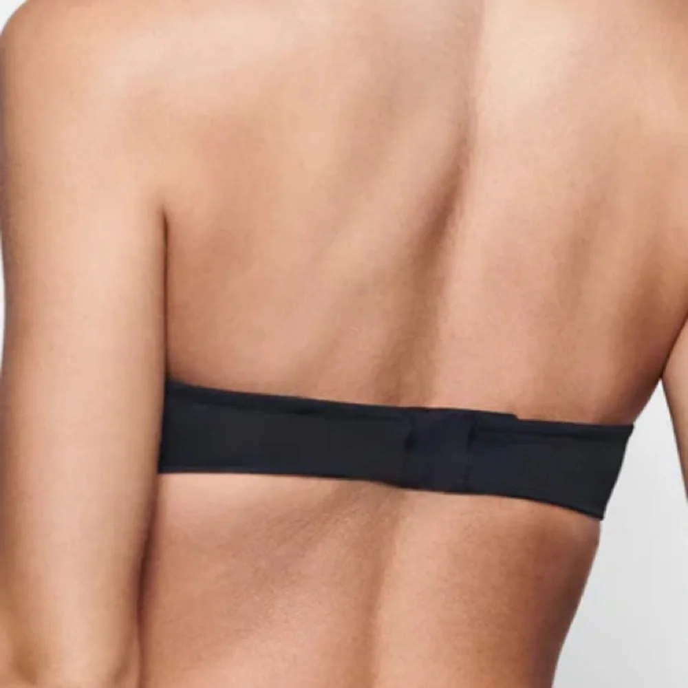 NWT Skims Women’s Black Ultra Fine Mesh Strapless Bra in Color Onyx - size 40DD - Picture 5 of 10